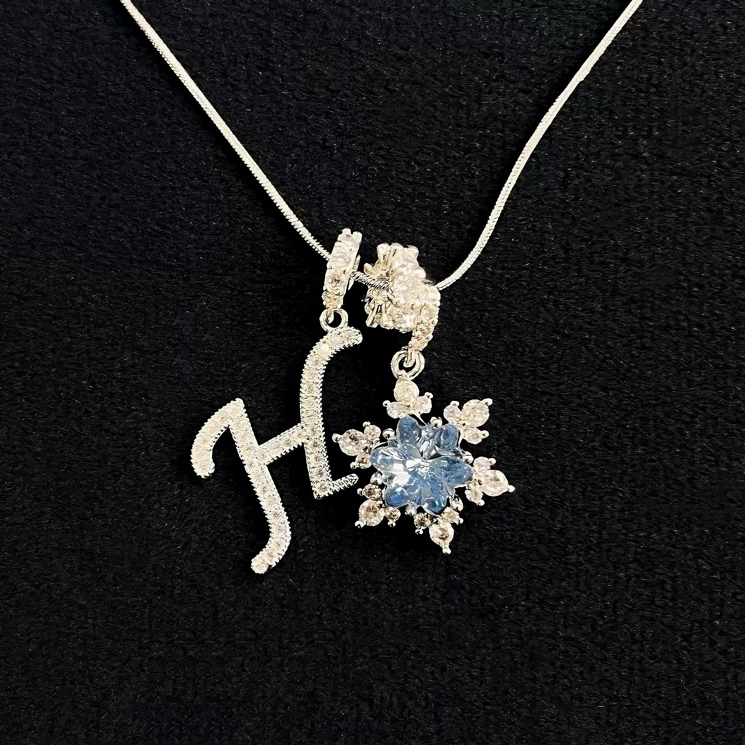 Bloom with H Necklace