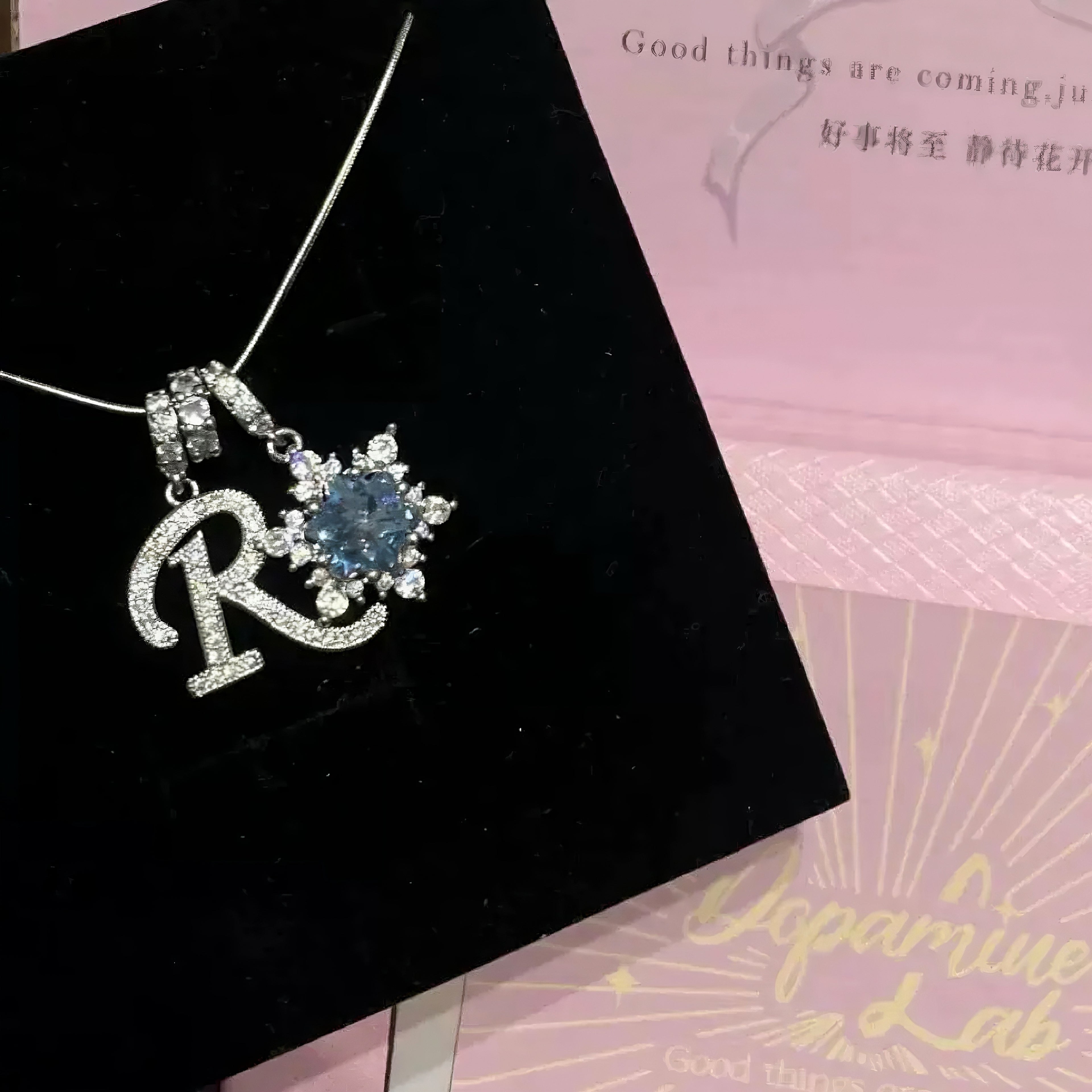 Bloom with R Necklace