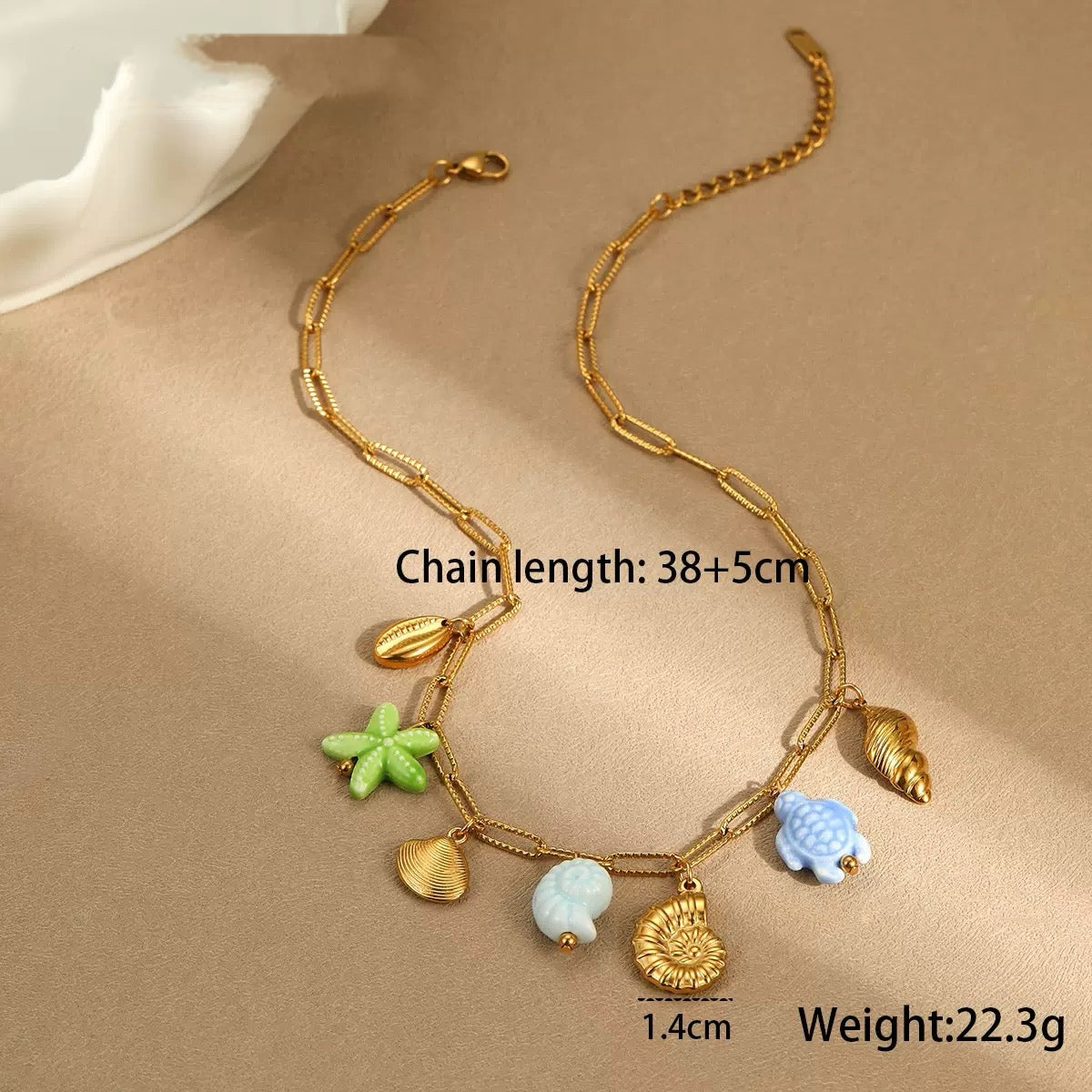 Summer Sea Critter Charm Necklace