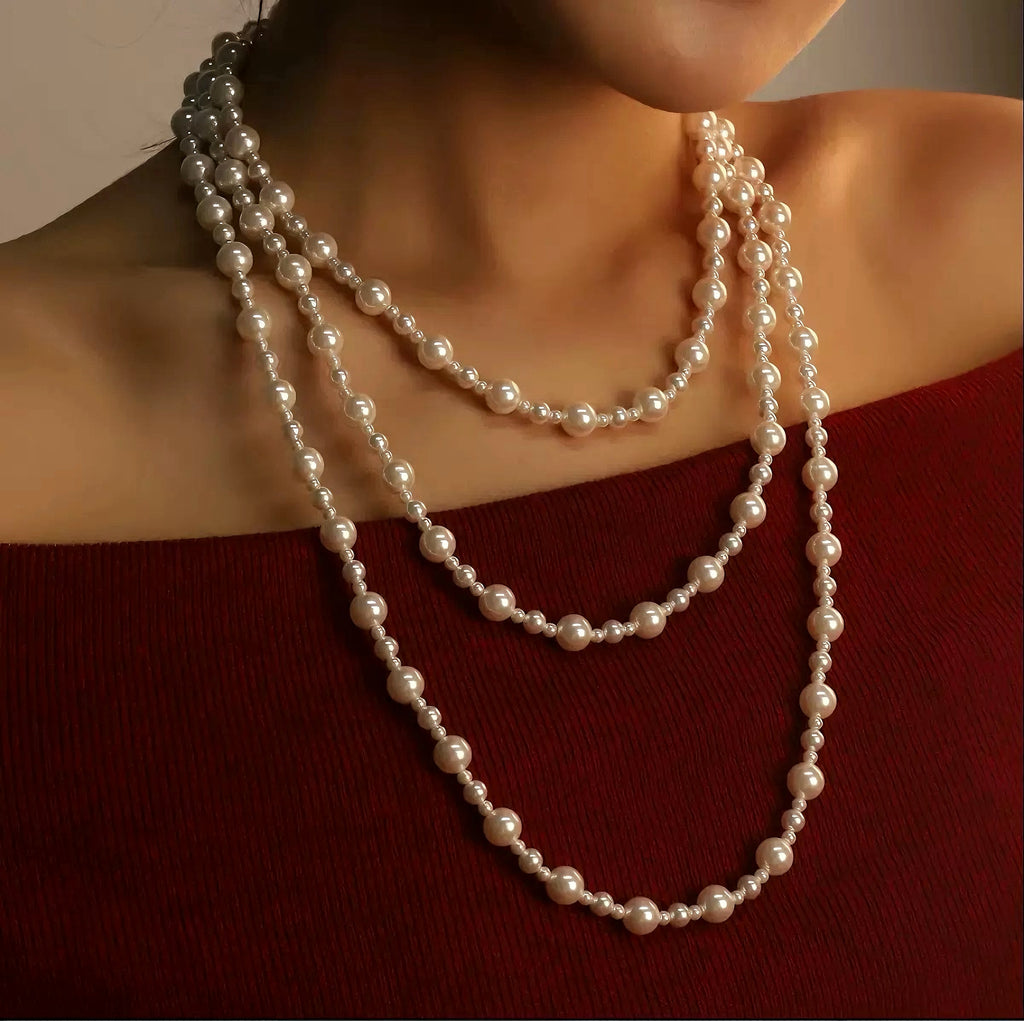 Layered Pearl Elegance