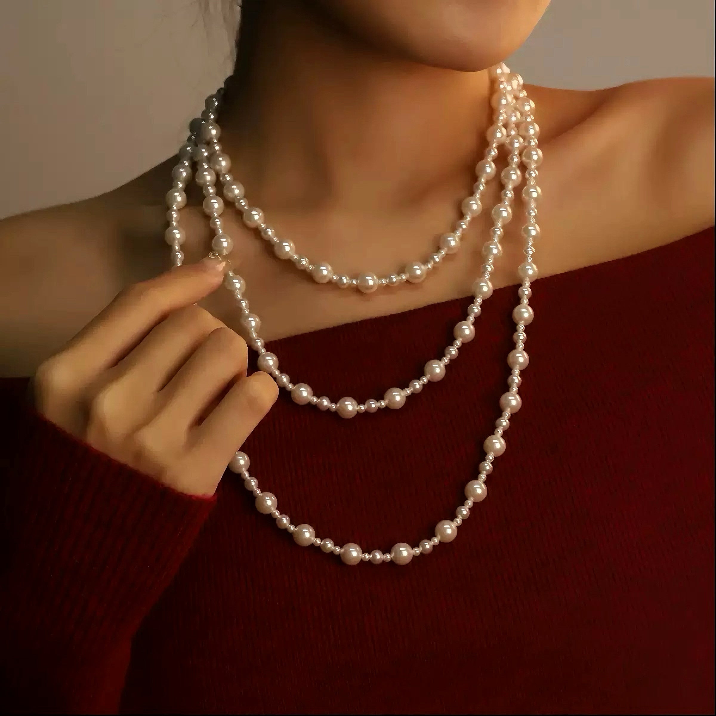 Layered Pearl Elegance