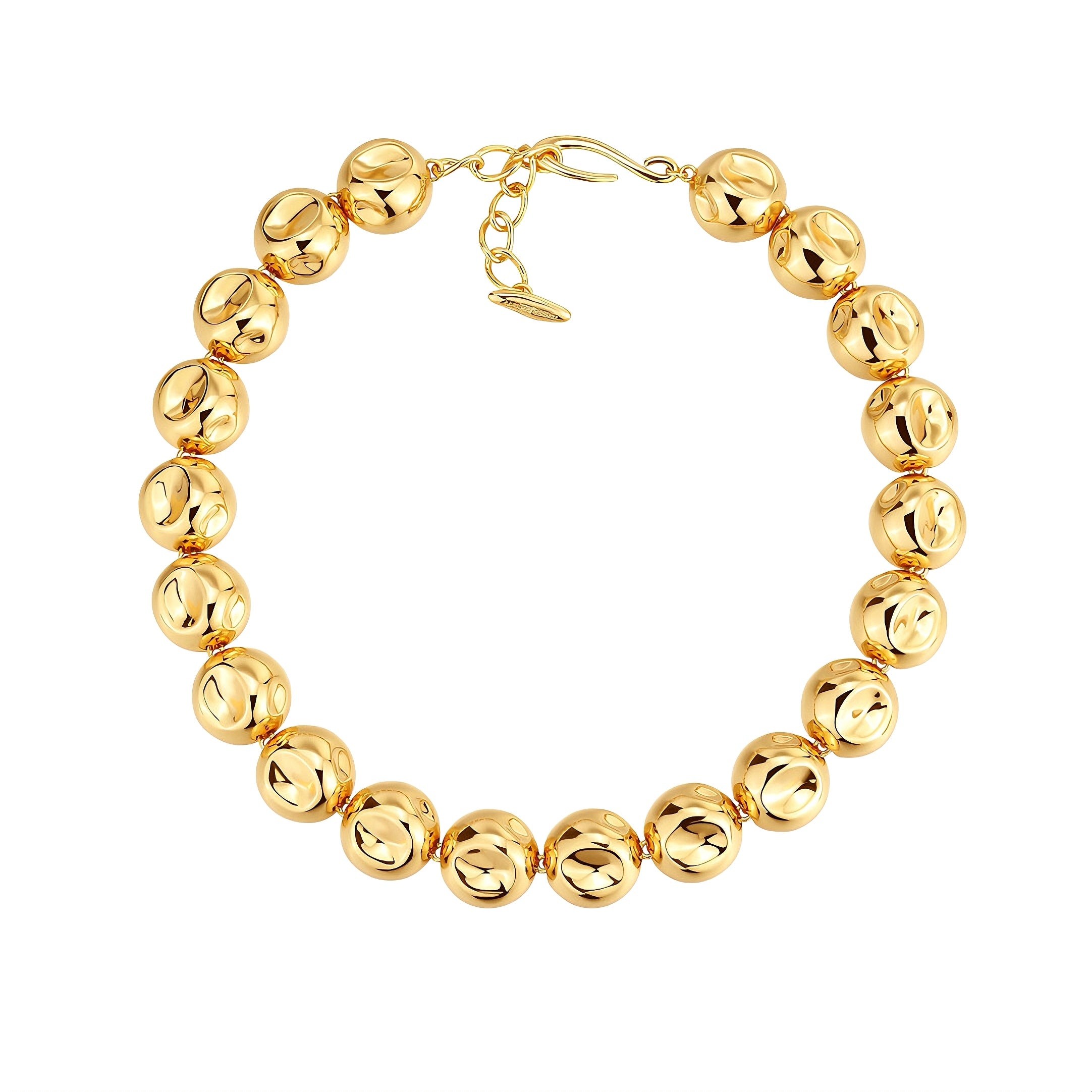 Dented Hemisphere Necklace